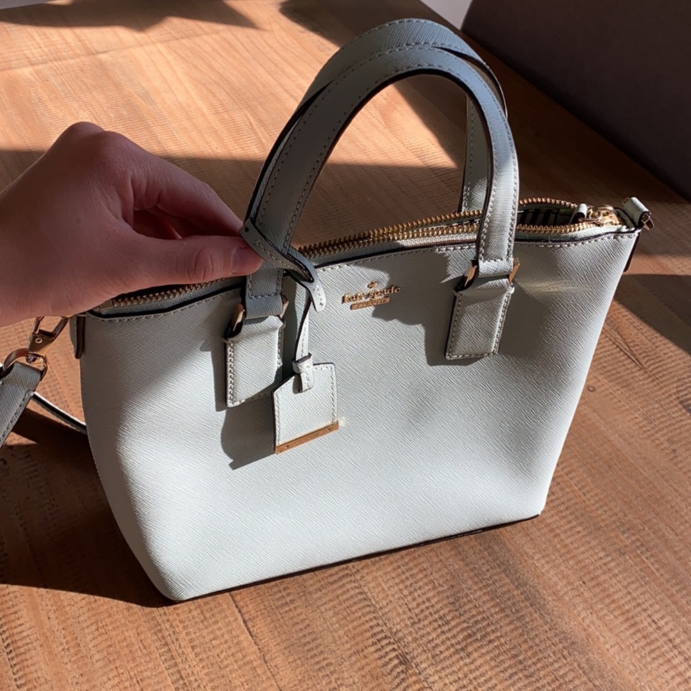 kate spade mint satchel/crossbody purse